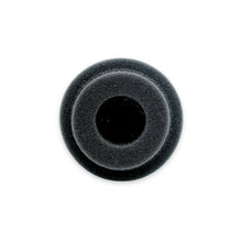 Black round mushroom foam insert with center hole opening