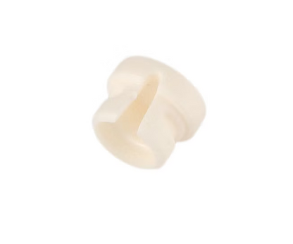 Cream low-profile XLR connector color cap with central locking tab