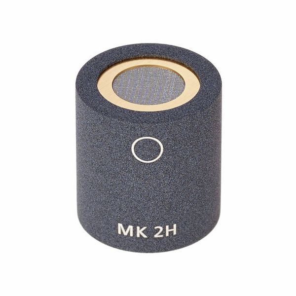 MK 2H omnidirectional microphone capsule, dark textured body with circular grille