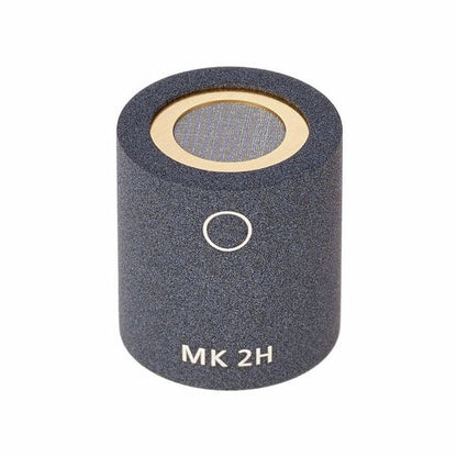 MK 2H omnidirectional microphone capsule, dark textured body with circular grille