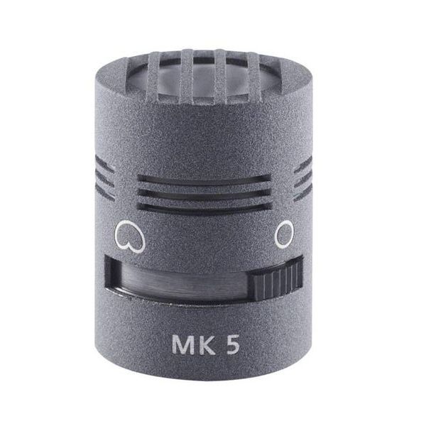 Schoeps MK 5 switchable mic capsule, gray foam cylinder with front markings and dial