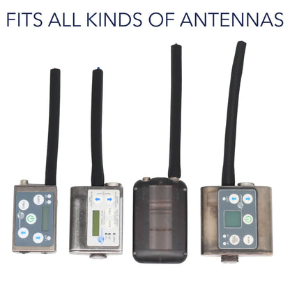 Four black antenna devices with compatible RF saver styling