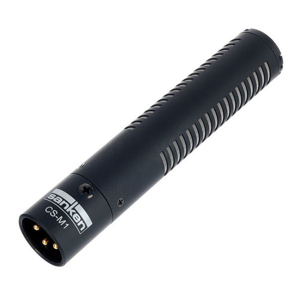 Sanken CS-M1 shotgun microphone with XLR-style output on the front end