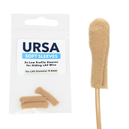 Beige soft low-profile sleeve on a stick