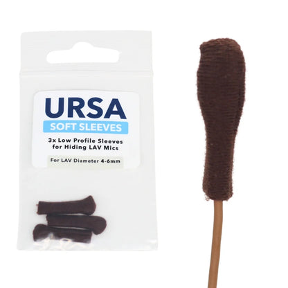 Brown soft low-profile sleeve on a stick