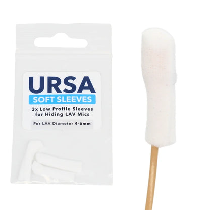 White soft low-profile sleeve on a stick