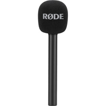 RØDE handheld adaptor with black foam windscreen and long handle