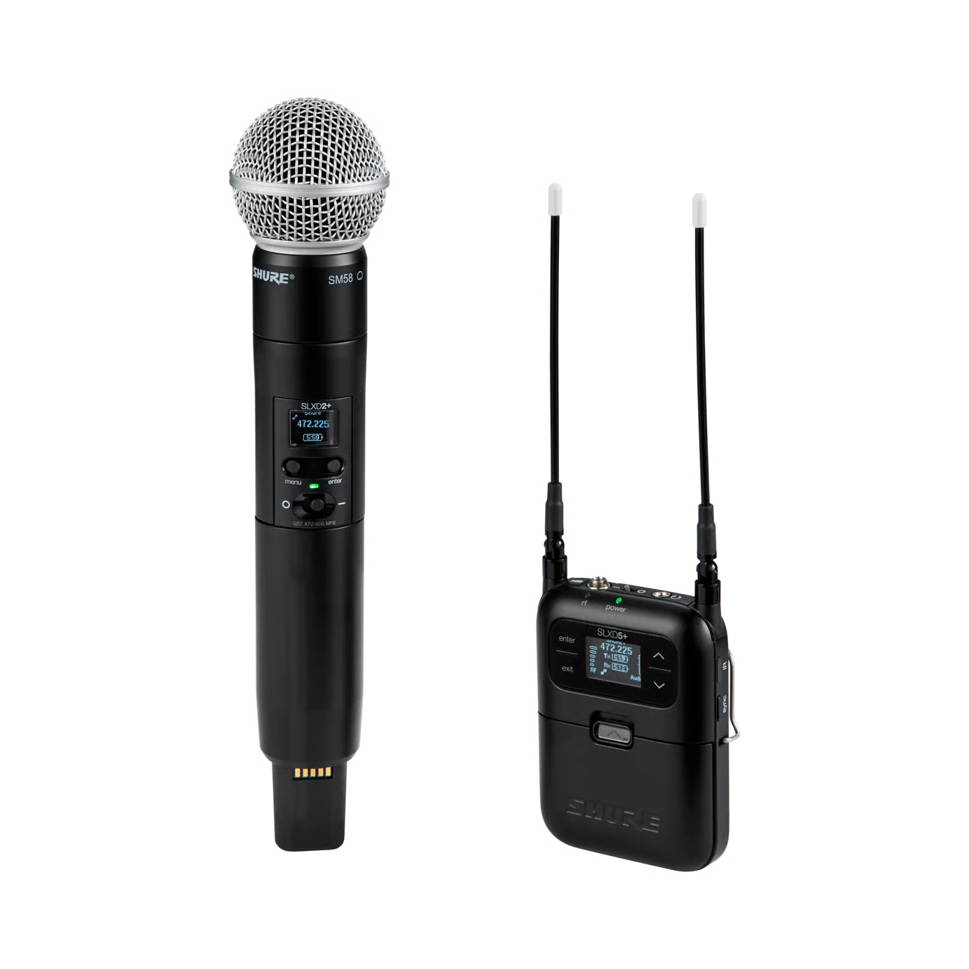 Shure SLXD25+/58 Portable Digital Wireless SM58 System