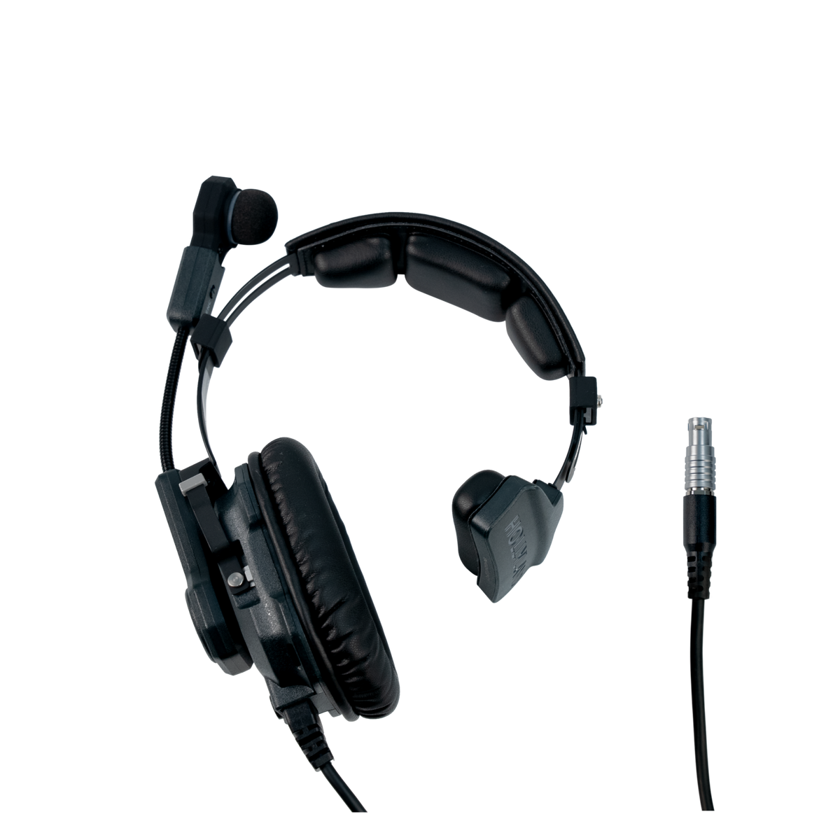 Hollyland ENC 10-pin single-ear headset with boom microphone and foam ear pad
