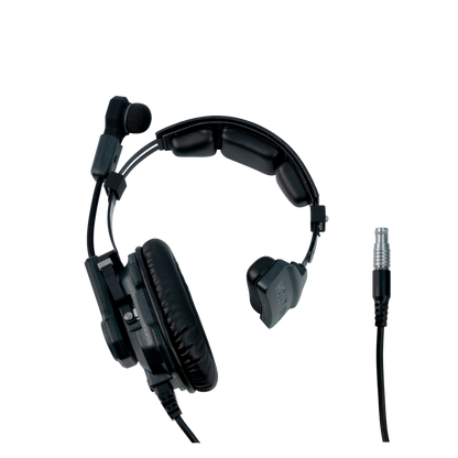 Hollyland ENC 10-pin single-ear headset with boom microphone and foam ear pad