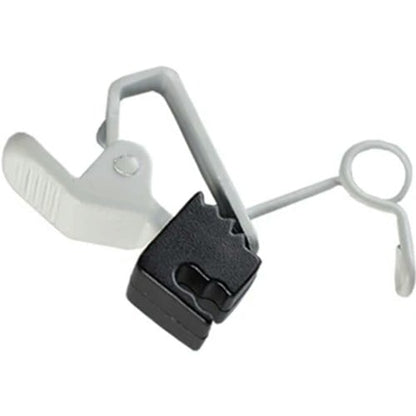Sanken HC-11 horizontal holder clip, light gray with spring loop