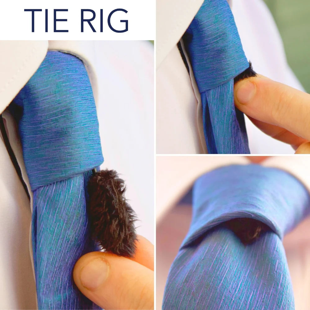 Ribbed blue sleeve with plush inner cuff trim and textured knit finish