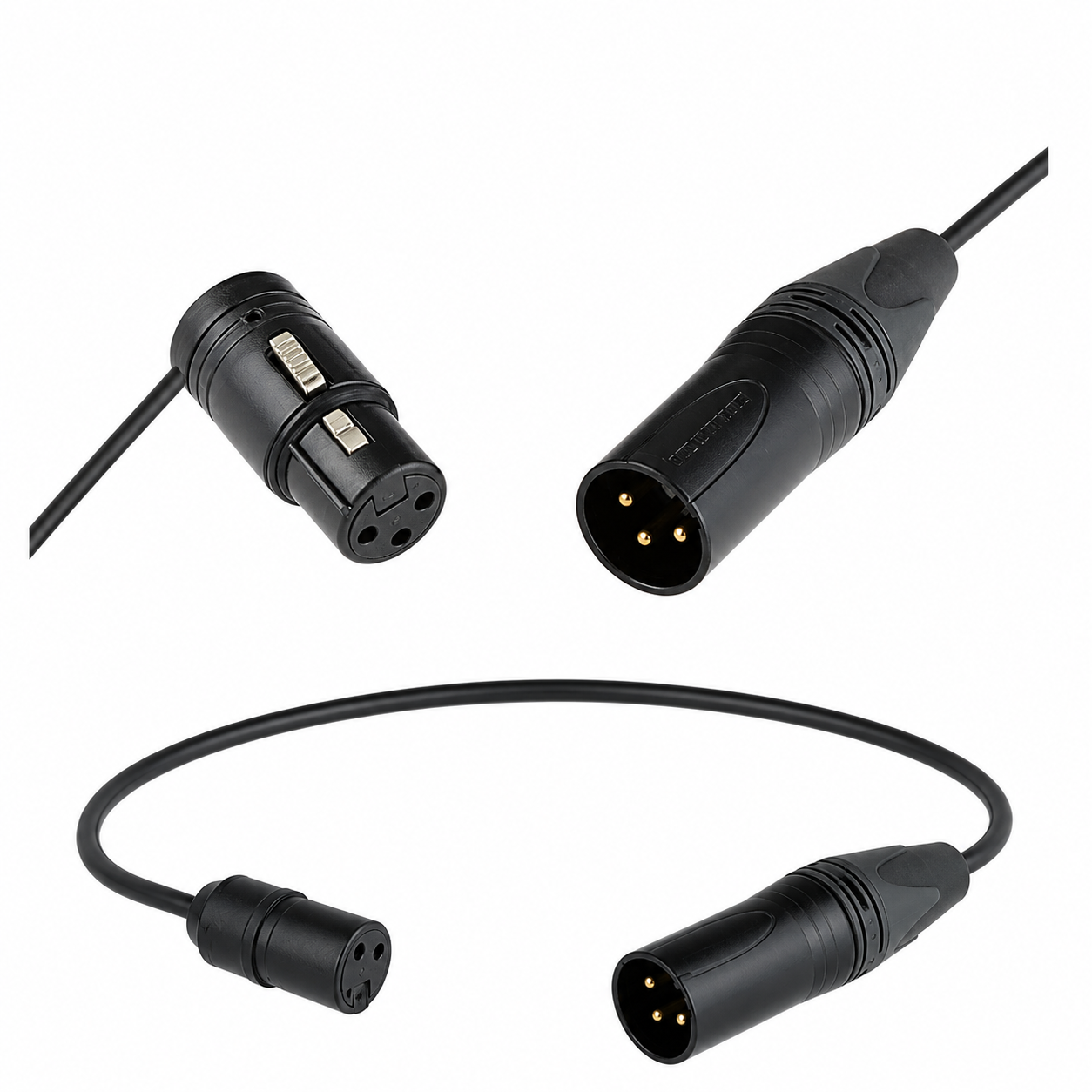 RAD Low Profile 3-Pin XLR Cable (400mm)