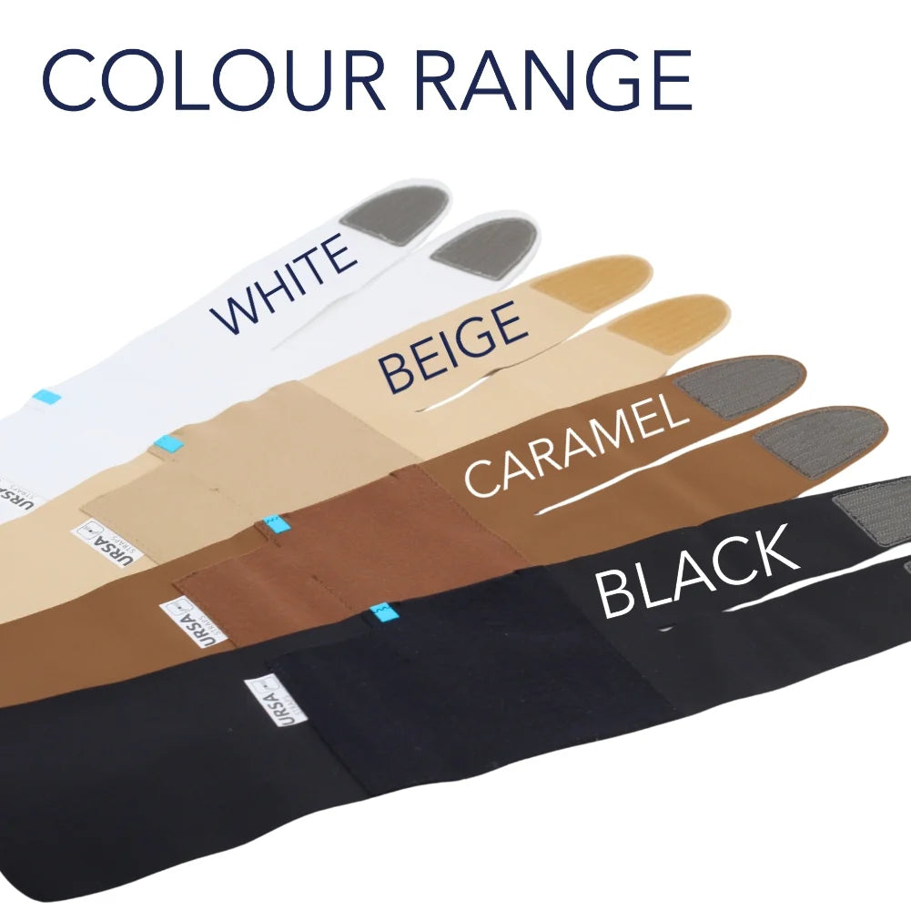 Ankle/calf strap set in multiple colors: white, beige, caramel, black