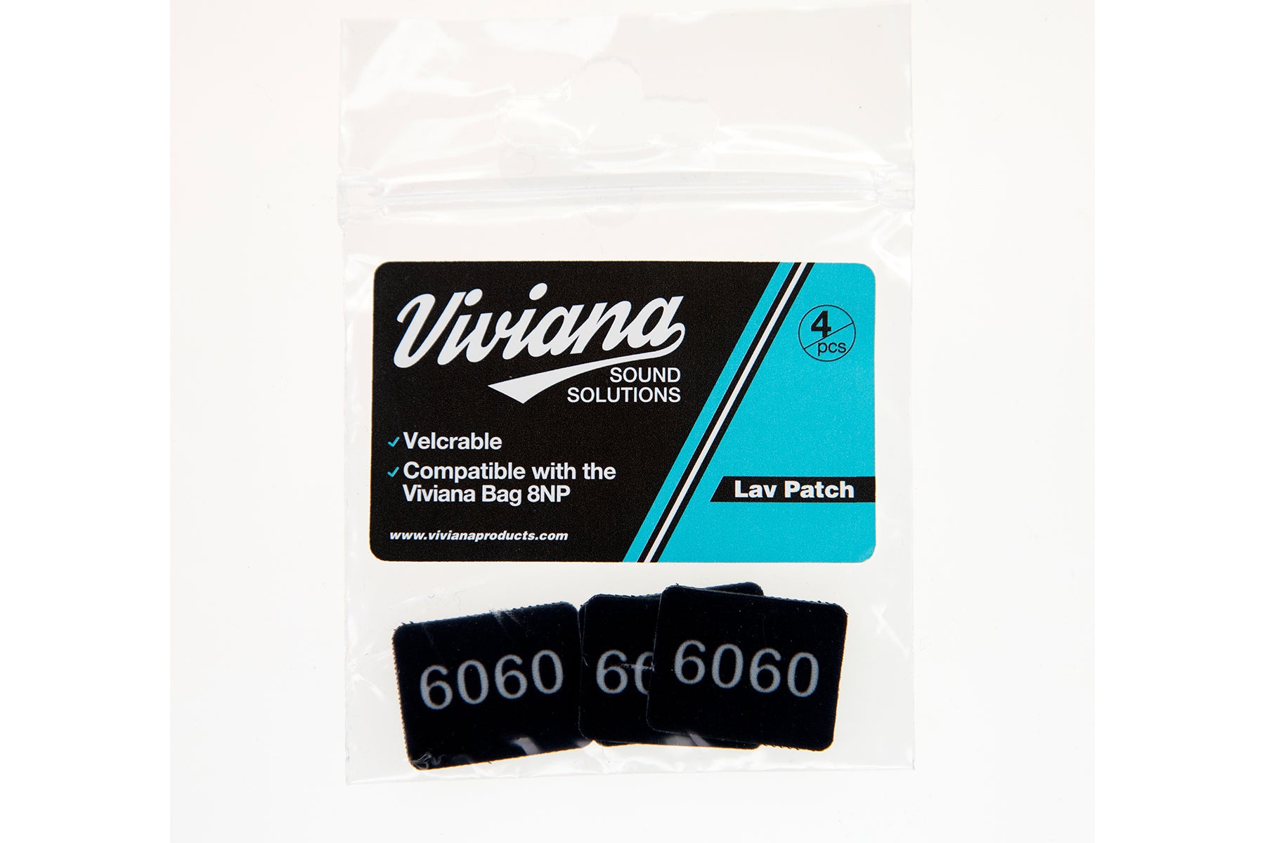 Lav mic patch set with 6060 markings (2 black patches)