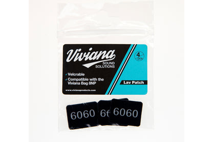 Lav mic patch set with 6060 markings (2 black patches)