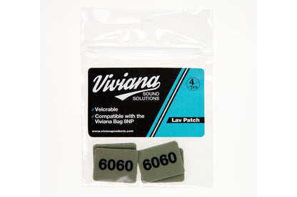 Lav mic patch set with 6060 markings (2 olive patches)
