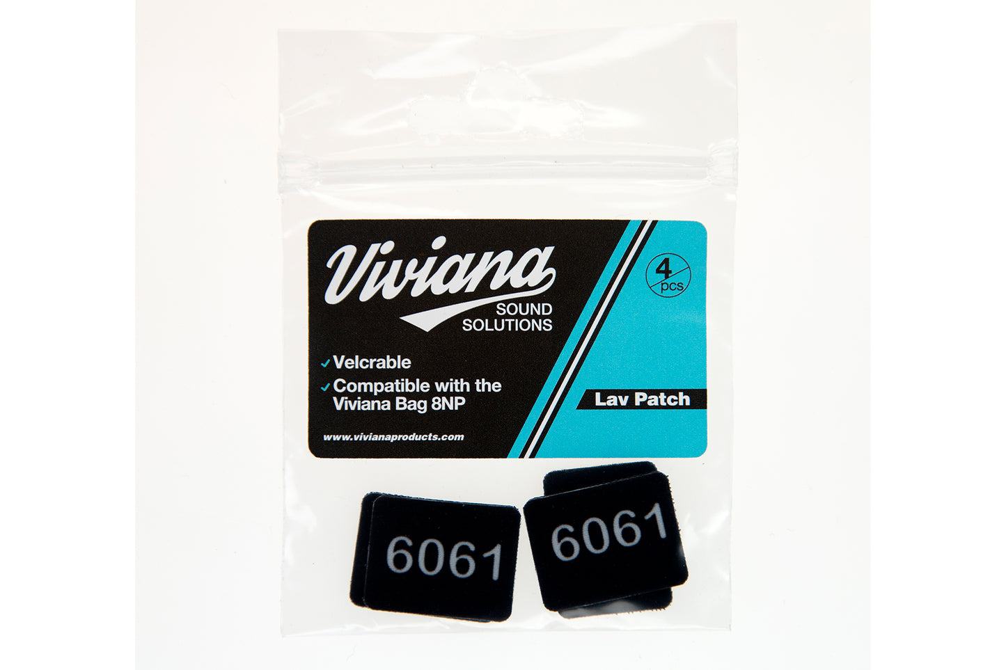Lav mic patch set with 6060 and 6061 markings (2 dark patches)