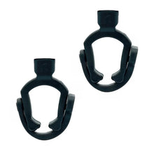 Two RAD MKH50 mic clips, dark plastic