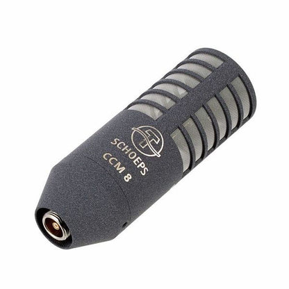 Compact figure-8 microphone with dark gray body and grille rings, Schoeps CCM 8
