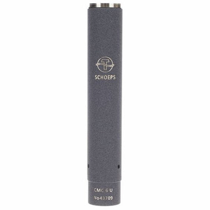 Schoeps CMC 6 U microphone amplifier, dark cylinder with Schoeps logo and top threads