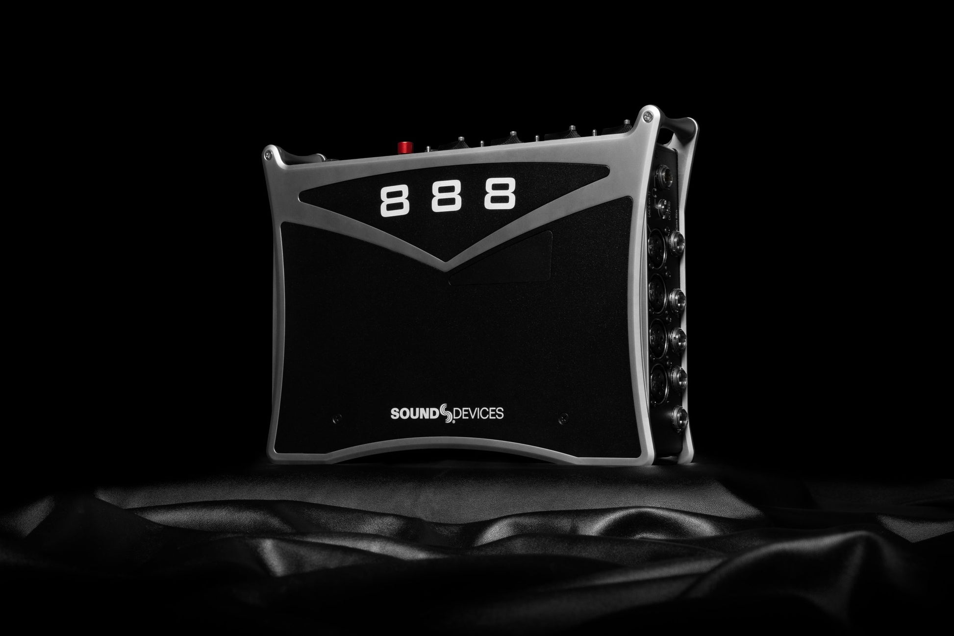 Sound Devices 888 rear view with “888” marking and rear control ports