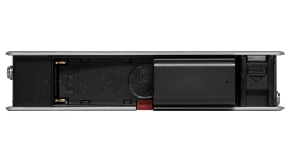 Sound Devices 888 bottom view with open compartment and internal port openings
