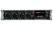Sound Devices 888 audio mixer/recorder with dark front panel and green knob accents