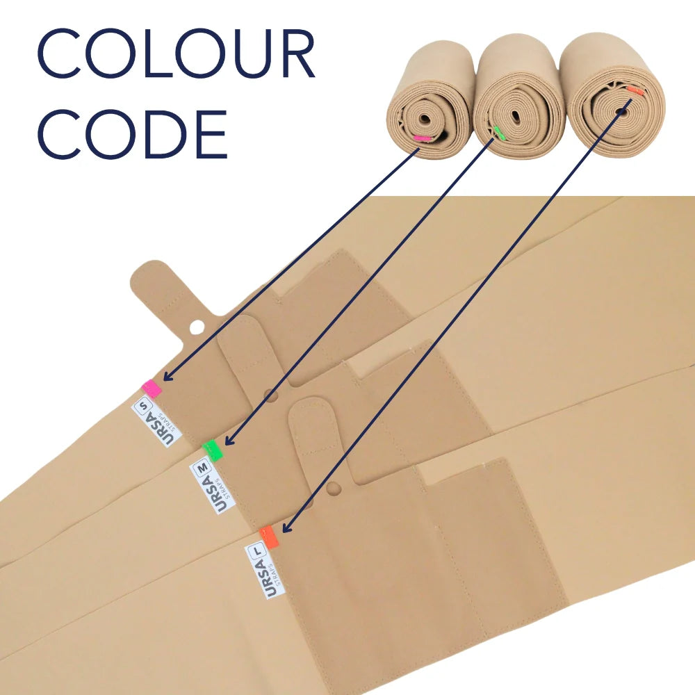 Beige strap pouch rolls with internal panel and attachment points shown.