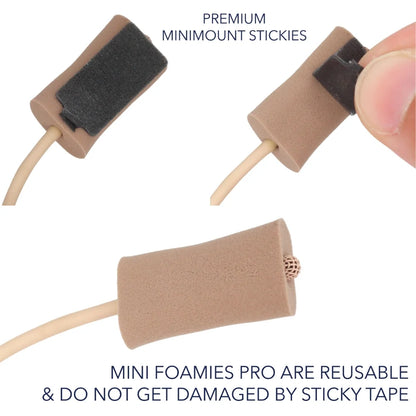 Caramel mini foam mount with premium stickies backing on a small mounting base