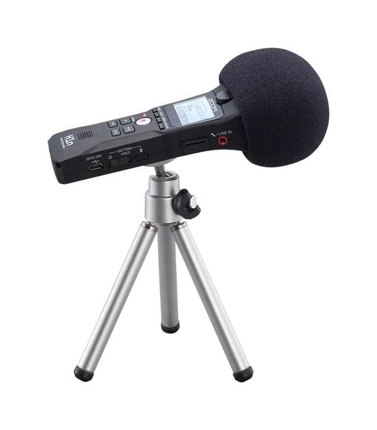 Zoom APH-1n accessory pack with microphone windscreen and compact tripod stand