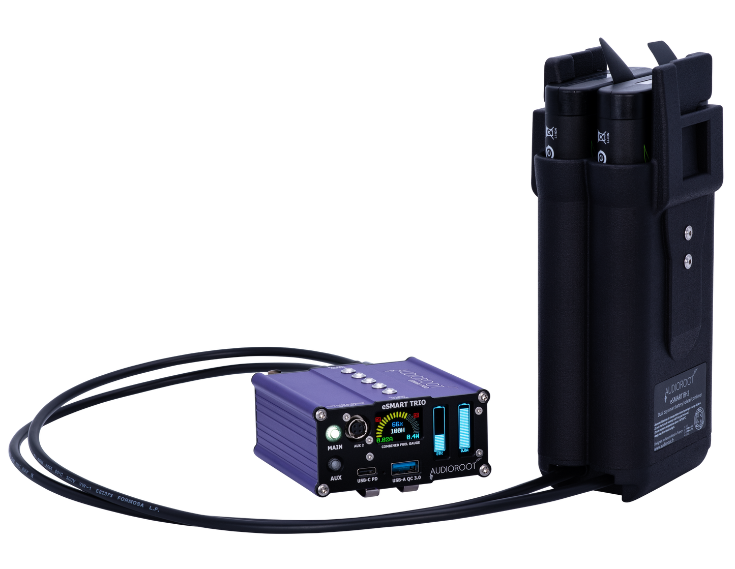 Audioroot eSMART BH2 direct system shown with TRIO
