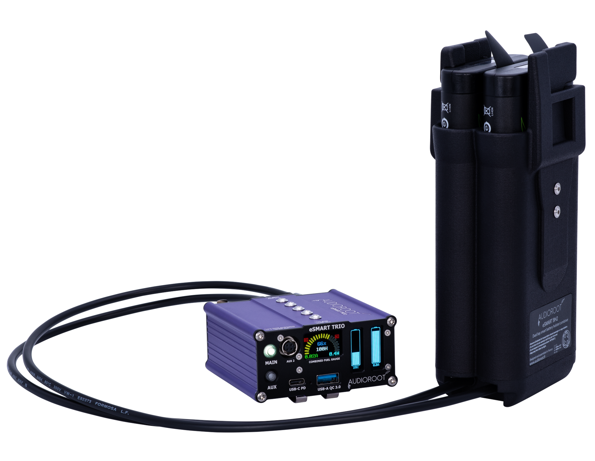 Audioroot eSMART BH2 direct system shown with TRIO