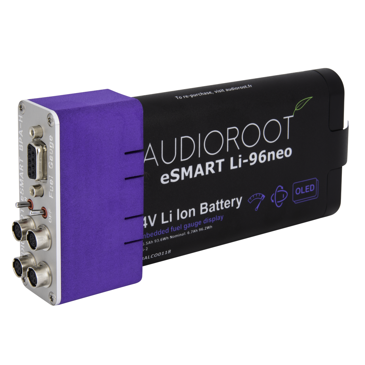 Audioroot eSMART BPA-H battery-side view
