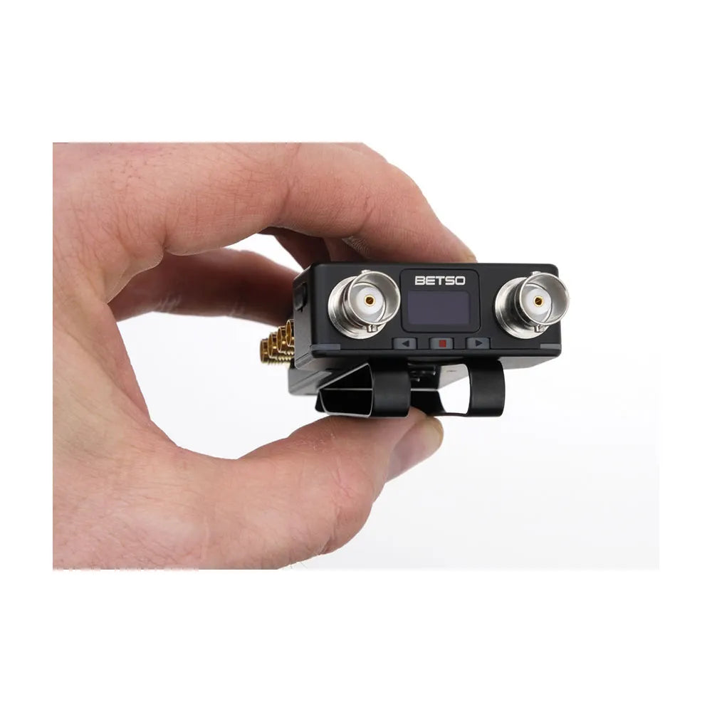 BETSO RF Octopus splitter/combiner tool, black with SMA coax ports and screen
