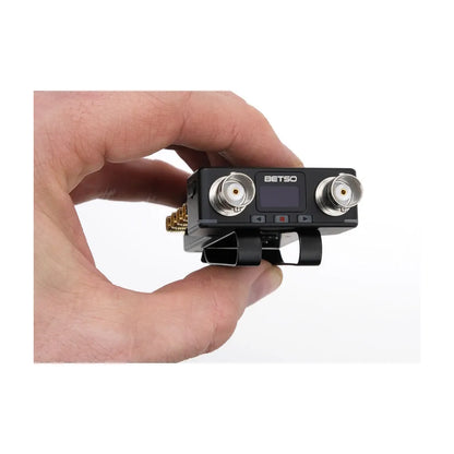 BETSO RF Octopus splitter/combiner tool, black with SMA coax ports and screen