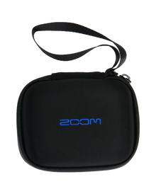 Zoom CBF-1LP carrying bag, black hard case with carry strap and blue logo