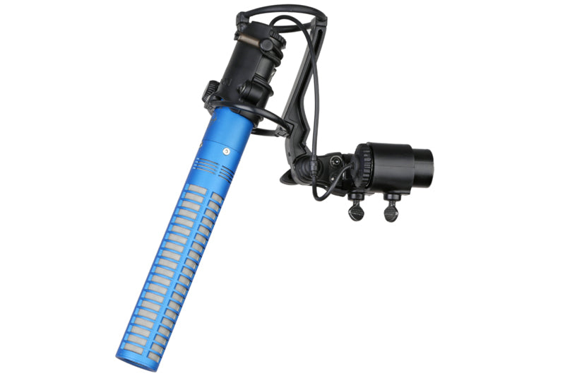 Microphone suspension for Mini CMIT with blue tube and black shock mount
