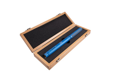 Schoeps CMIT 5 shotgun microphone in wooden case with foam lining