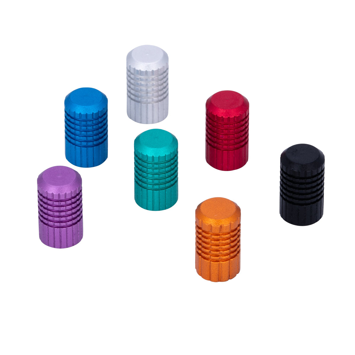 Audioroot anodised power distributor switch caps in multiple colours