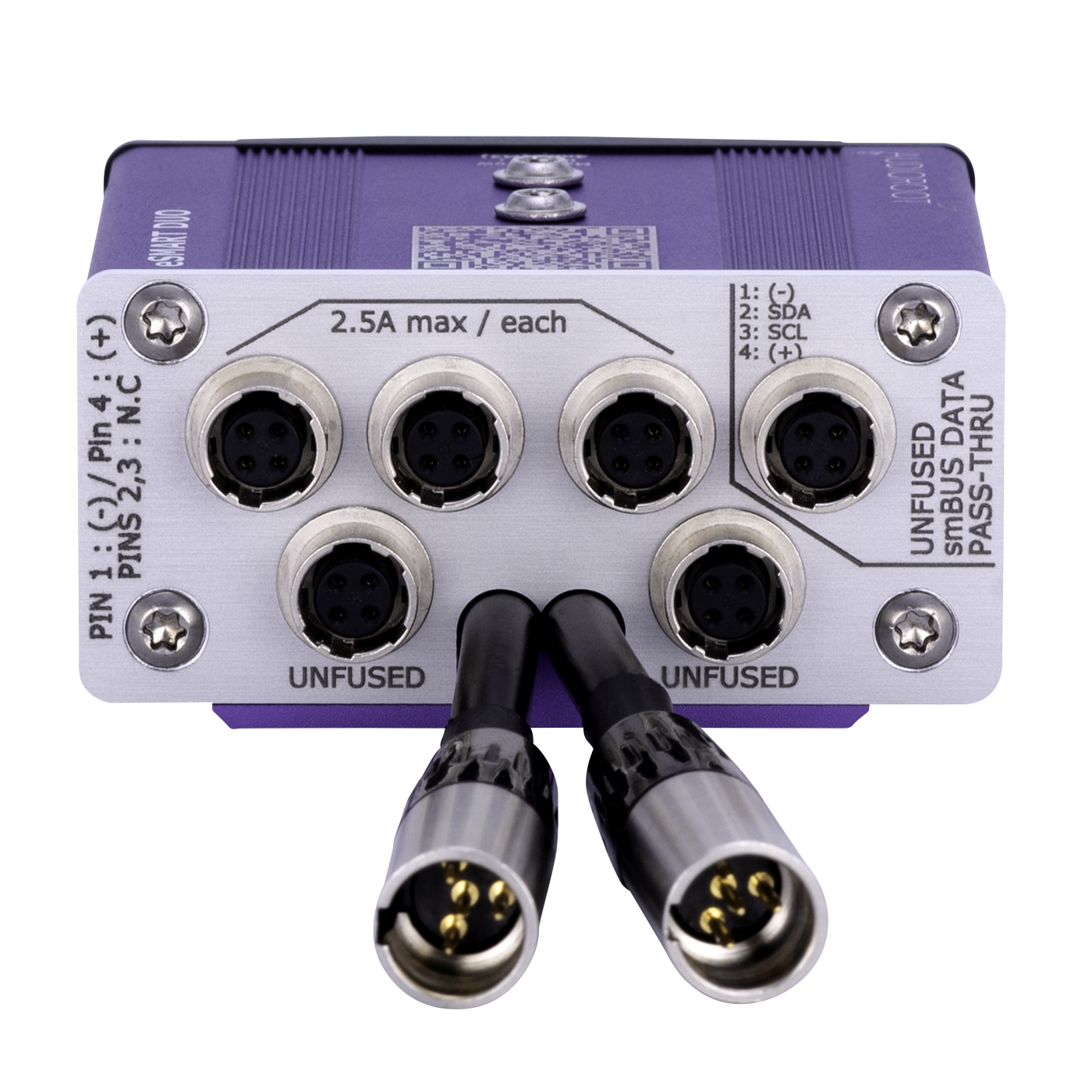 Audioroot eSMART DUO rear input and output connections