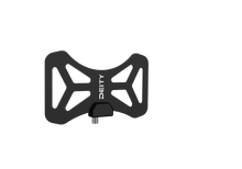 Black DEITY butterfly wideband antenna with center module and coax connector