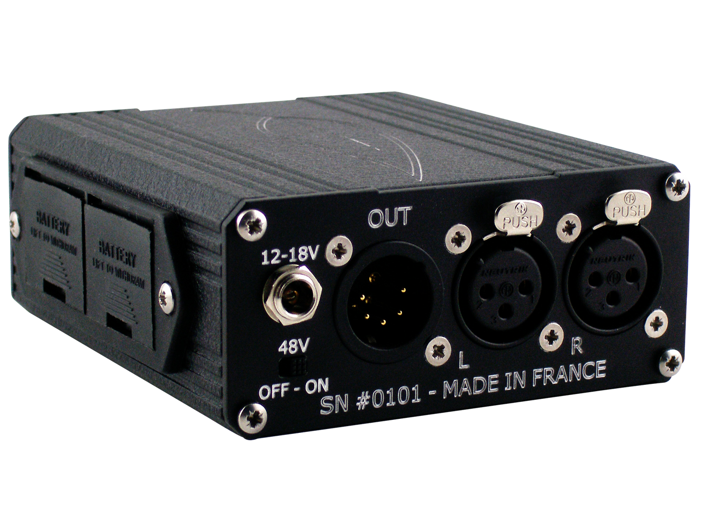 Audioroot FEMTO microphone preamp rear connections