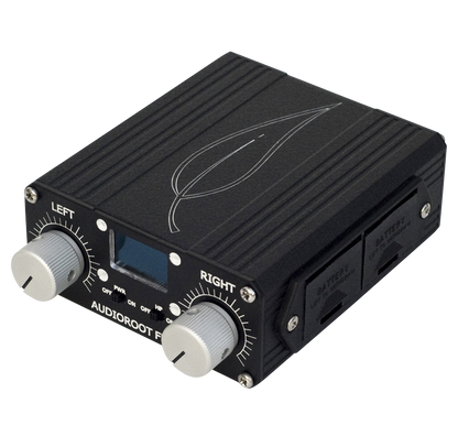 Audioroot FEMTO microphone preamp angled view