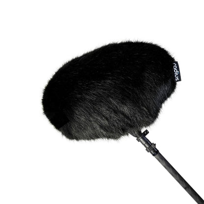 Radius Fur Windcovers for Rycote Windshield Blimps - Cyclone Small / Black