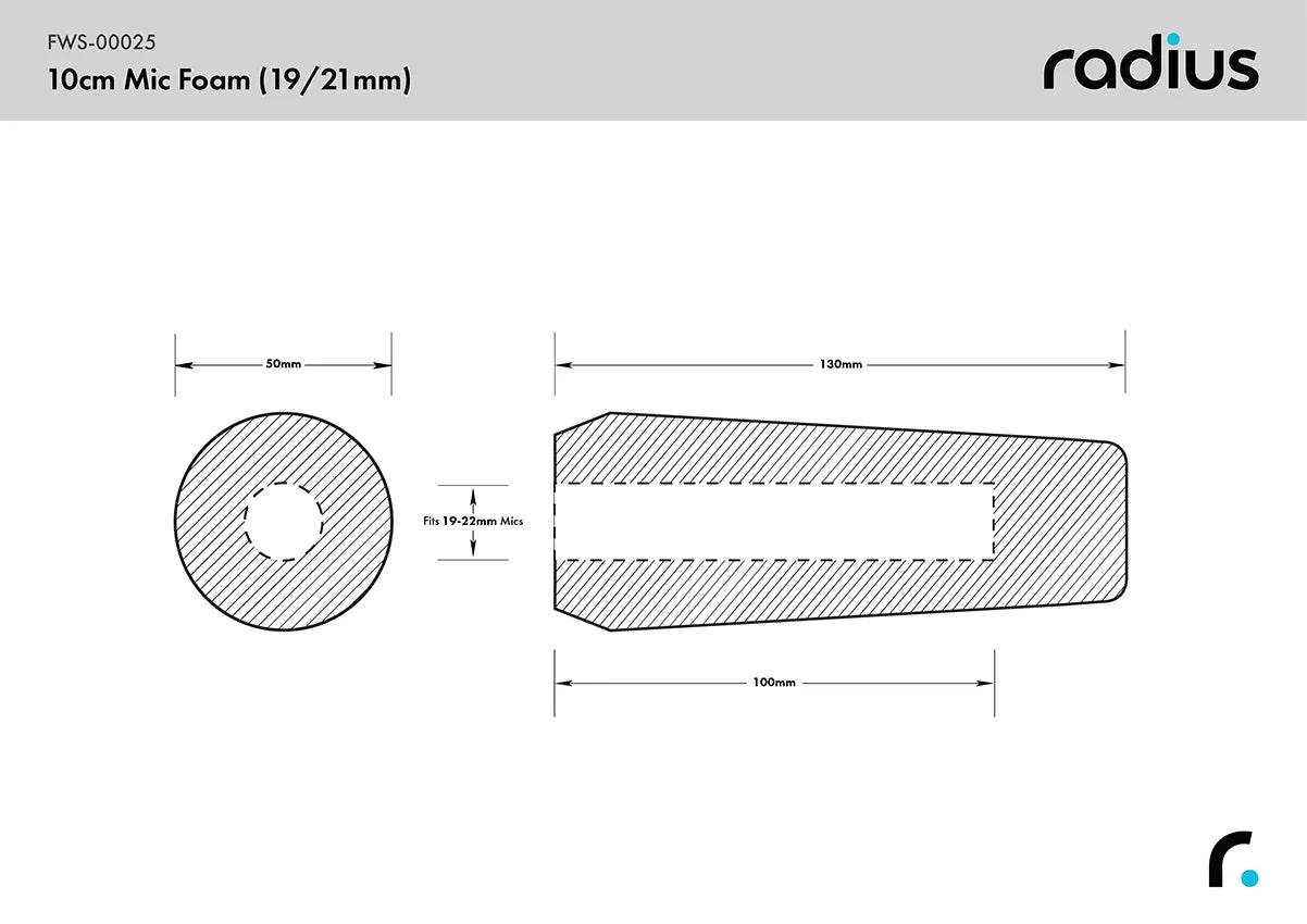 10cm Shotgun Mic Foam (19/22)