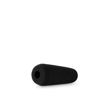 Black cylindrical shotgun mic foam, 12cm, with side mounting hole (19/22)