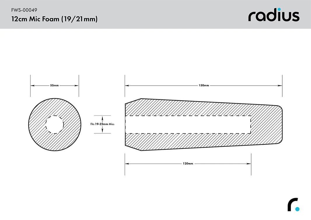 12cm Shotgun Mic Foam (19/22)