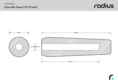 15cm Shotgun Mic Foam (19/22)