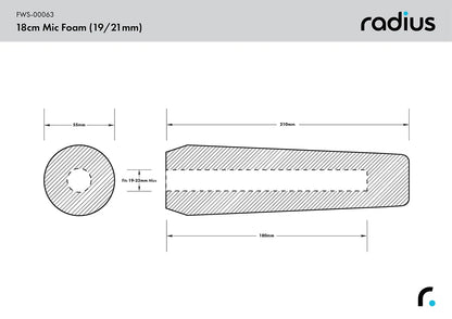 18cm Shotgun Mic Foam (19/22)